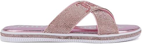 Juicy Couture Women's Fashion Slide Slippers Beach Pool Glitter Flat Sandals Non Slip Comfortable & Cushioned Slides in Saudi Arabia