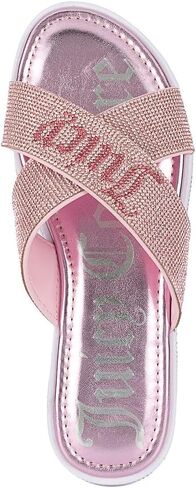 Juicy Couture Women's Fashion Slide Slippers Beach Pool Glitter Flat Sandals Non Slip Comfortable & Cushioned Slides in Saudi Arabia