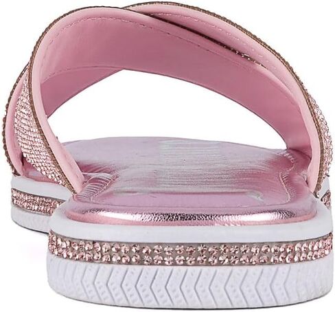 Juicy Couture Women's Fashion Slide Slippers Beach Pool Glitter Flat Sandals Non Slip Comfortable & Cushioned Slides in Saudi Arabia