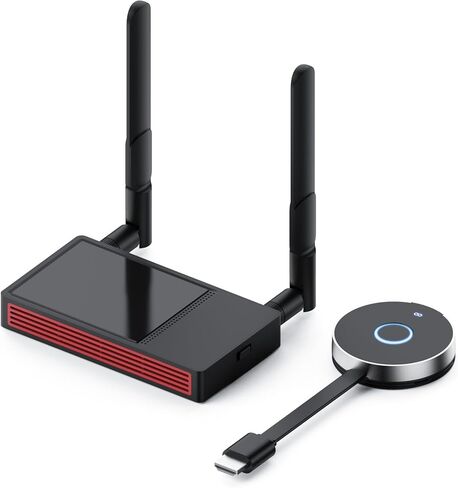 جهاز إرسال واستقبال HDMI لاسلكي - التوصيل والتشغيل 1080P/60 هرتز 2.4+5G لبث الفيديو والصوت إلى تلفزيون عالي الدقة/الشاشة/جهاز العرض من الكمبيوتر المحمول/الكمبيوتر الشخصي in Kuwait