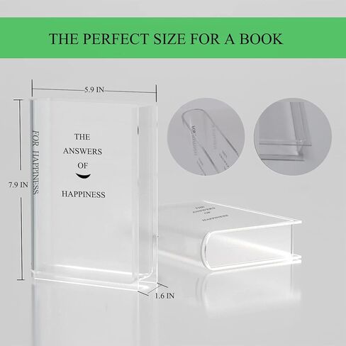 مزهرية كتاب للزهور، مزهرية على شكل كتاب بنكهة فنية وثقافية، مزهرية أكريليك شفافة مزخرفة فريدة لغرفة المعيشة، طاولة الطعام، المدخل، الرف، المكتب (لون شفاف) in Kuwait