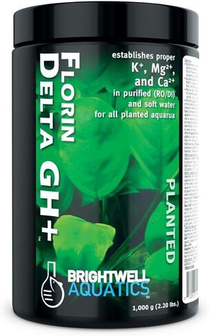 Brightwell Aquatics Florin Delta GH+ - Establishes Mineral Balance in Purified or Soft Water for Use in Freshwater Planted Aquariums in Saudi Arabia