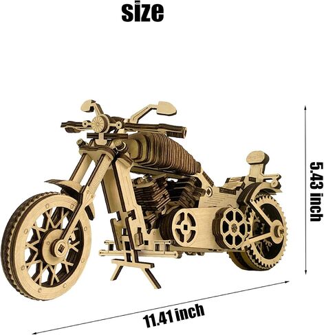 3D Wooden Puzzles for Adults, Motorcycle Style 3D Wooden Puzzles, for Friends Relatives Families Desk Decoration in Saudi Arabia