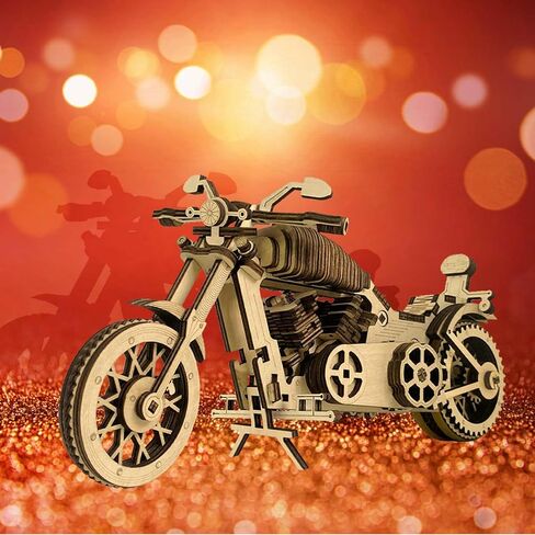 3D Wooden Puzzles for Adults, Motorcycle Style 3D Wooden Puzzles, for Friends Relatives Families Desk Decoration in Saudi Arabia