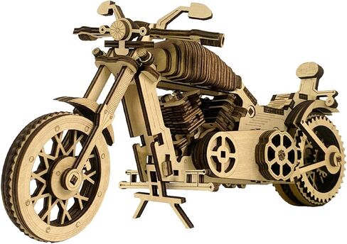 3D Wooden Puzzles for Adults, Motorcycle Style 3D Wooden Puzzles, for Friends Relatives Families Desk Decoration in Saudi Arabia