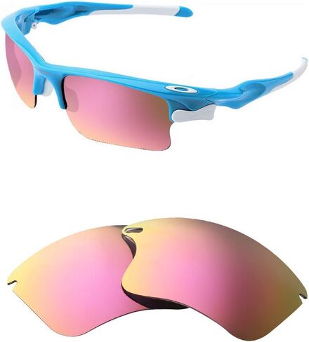 عدسات بديلة مستقطبة لنظارات Oakley Fast Jacket XL الشمسية - خيارات متعددة، مع قطعة قماش للعدسات in Kuwait