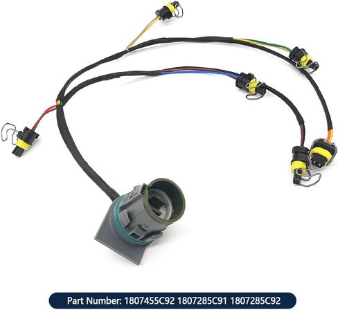 Fuel Injector Wiring Harness Compatible with International Navistar DT466 DT530 DT466E Replace 1807455C92 1889905C92 AP63464 WHO6602 in Kuwait