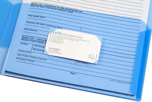 Lion Clear-Line 2-Pocket Plastic Folder, Clear, Pack of 4 (91120-CR-4P) in Saudi Arabia