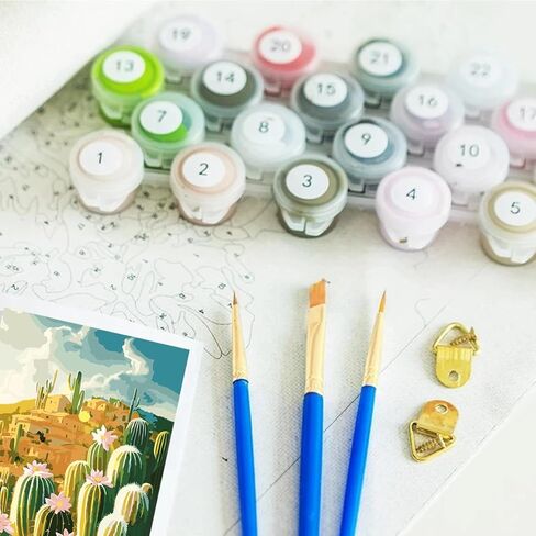 Octoraewo Paint by Numbers for Adults Beginner,DIY Gift Painting Kits on Canvas without Frame,Charming Scenery Art Paint by Number Kits for Home Wall Decor (Astral) in Saudi Arabia
