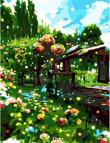Octoraewo Paint by Numbers for Adults Beginner,DIY Gift Painting Kits on Canvas without Frame,Charming Scenery Art Paint by Number Kits for Home Wall Decor (Astral) in Saudi Arabia