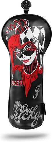 Golf Headcovers Golf Club Head Covers Lady Luck Style Premium Leather Driver Fairway(FW) Wood Hybrid(UT) with Number Tags in Saudi Arabia