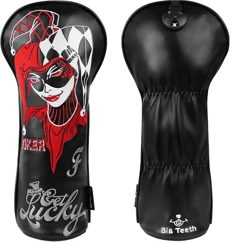 Golf Headcovers Golf Club Head Covers Lady Luck Style Premium Leather Driver Fairway(FW) Wood Hybrid(UT) with Number Tags in Saudi Arabia
