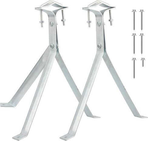 Antenna Wall Mount, Antenna Pole Mount Bracket,12 Inch Starlink Mounting Kit for TV Antenna Mast Pole, 1 Pair in Kuwait
