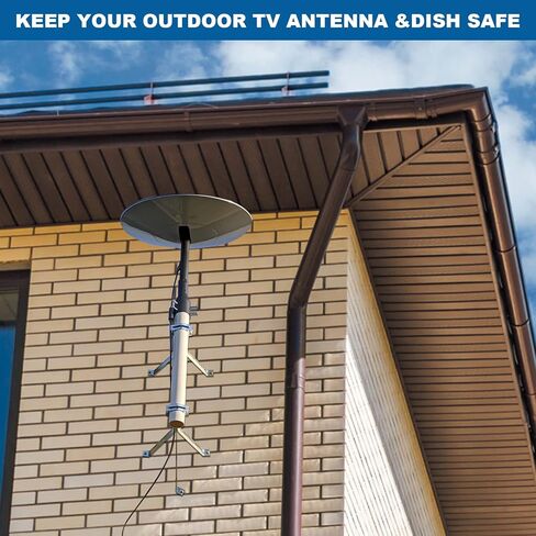 Antenna Wall Mount, Antenna Pole Mount Bracket,12 Inch Starlink Mounting Kit for TV Antenna Mast Pole, 1 Pair in Kuwait