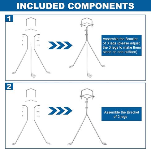 Antenna Wall Mount, Antenna Pole Mount Bracket,12 Inch Starlink Mounting Kit for TV Antenna Mast Pole, 1 Pair in Kuwait