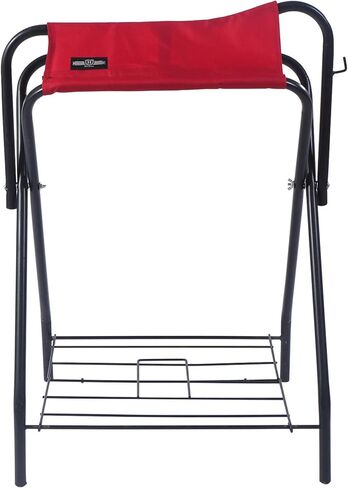 Harrison Howard Saddle Stand Freestanding Full-Size Portable Floor Horse Saddle Rack with Supportive Fabric to Prevent Possible Slippage Secure Saddle Navy Blue in Saudi Arabia