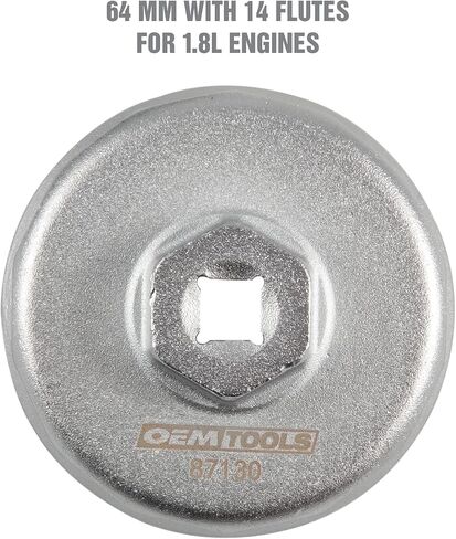 OEMTOOLS 87130 64MM Oil Filter Wrench with 14 Flutes For Use With Toyota and Lexus, 64MM Oil Filter Wrench, Cap Type Oil Filter Wrench, Cap Style Oil Change Tools in Saudi Arabia