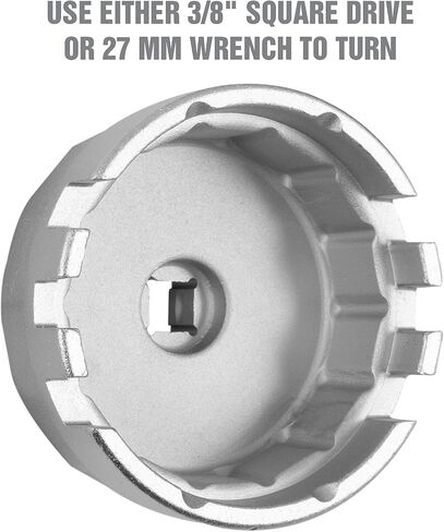 OEMTOOLS 87130 64MM Oil Filter Wrench with 14 Flutes For Use With Toyota and Lexus, 64MM Oil Filter Wrench, Cap Type Oil Filter Wrench, Cap Style Oil Change Tools in Saudi Arabia
