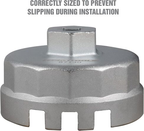 OEMTOOLS 87130 64MM Oil Filter Wrench with 14 Flutes For Use With Toyota and Lexus, 64MM Oil Filter Wrench, Cap Type Oil Filter Wrench, Cap Style Oil Change Tools in Saudi Arabia