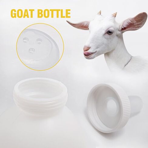 2000ML Animal Feeding Bottle with 10 Nipples Lamb Nursing Bottle Feeding Goat Milk Bottle Calf Milk Feeder Bottle for Sheep Lambs Piglets in Saudi Arabia