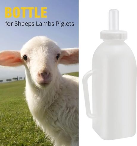 2000ML Animal Feeding Bottle with 10 Nipples Lamb Nursing Bottle Feeding Goat Milk Bottle Calf Milk Feeder Bottle for Sheep Lambs Piglets in Saudi Arabia