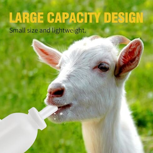 2000ML Animal Feeding Bottle with 10 Nipples Lamb Nursing Bottle Feeding Goat Milk Bottle Calf Milk Feeder Bottle for Sheep Lambs Piglets in Saudi Arabia
