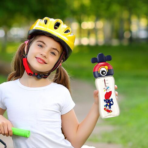YOHKOH Kids Water Bottle for School or Travel, 11oz Reusable Kids School Water Bottle, Leak-Proof Portable Water Bottle for Girls & Boys, BPA-free (Red, 1 Pack) in Saudi Arabia