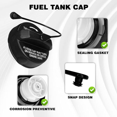 Gas Cap, Fuel Tank Filler Cap Cover, Automotive Replacement Fuel Tank Caps OEM #52030377AB for Dodge Ram 1500 Durango Chrysler Charger Challenger Jeep Wrangler JK TJ Liberty Grand Cherokee in Saudi Arabia
