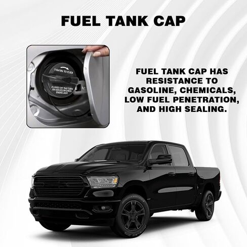 Gas Cap, Fuel Tank Filler Cap Cover, Automotive Replacement Fuel Tank Caps OEM #52030377AB for Dodge Ram 1500 Durango Chrysler Charger Challenger Jeep Wrangler JK TJ Liberty Grand Cherokee in Saudi Arabia