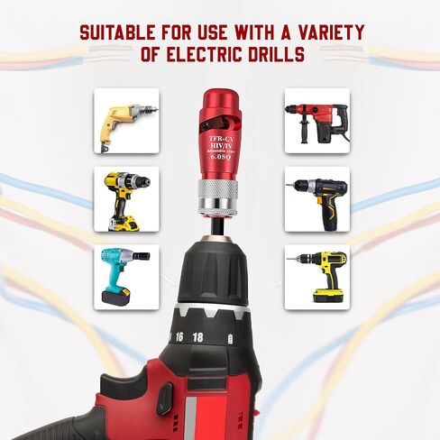 Wire Stripper for Drill, 2024 Electric Wire Stripping and Twisting Tool, Portable Professional Electrician Tool Set Drill Wire Stripper Cutter Tool for Power Drill, Cable Quick Stripping and Connector in Saudi Arabia