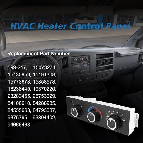 VOFONO 599-217 وحدة التحكم في المناخ A/C متوافقة مع 1996-2020 Chevy Astro G30 Express 1500 2500 3500 C4500 Kodiak، GMC Safari Savana 1500 2500 3500 C4500 Topkick in Kuwait