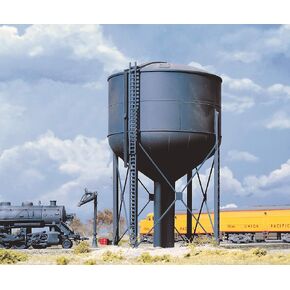 Walthers Cornerstone HO Scale Steel Water Tank Structure Kit Grey, 8