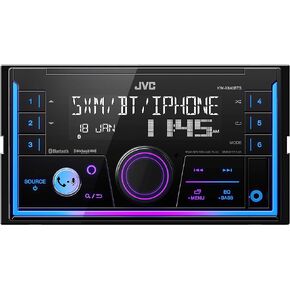 JVC KW-R940BTS Bluetooth Car Stereo Receiver with USB Port – LCD Display - AM/FM Radio - MP3 Player - Double DIN – 13-Band EQ (Black)