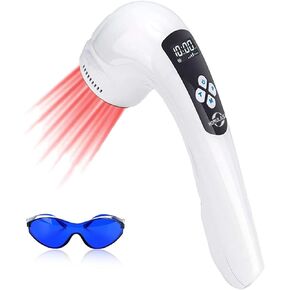 Red Light Therapy Device, Near Infrared Light Therapy Device for Pain Relief, 3x808nm +10x650nm, Red Light Therapy for Muscle, Joint and Tissue Relaxation