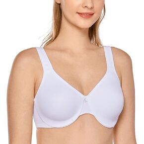 حمالة صدر نسائية من DELIMIRA مقاس كبير مع سلك سفلي بتغطية كاملة ناعمة بدون خياطة in Kuwait