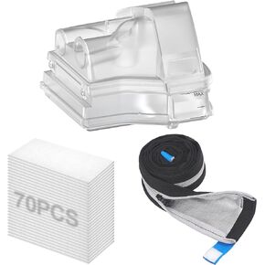 Replacement Cleanable Water Chamber Kit Compatible with Air_Sense 10 & Air_Curve 10，70PCS HEPA Filters & Hose Cover for Climate Line Air & Water Chamber Included, ItAll Supplies
