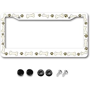 Neon Rainbow Leopard Print License Plate Frames,2 Hole Aluminum Car Tags Holder License Plate Frame with Screws and Rattle Proof Pads for Girl Women Men Vehicles in Saudi Arabia