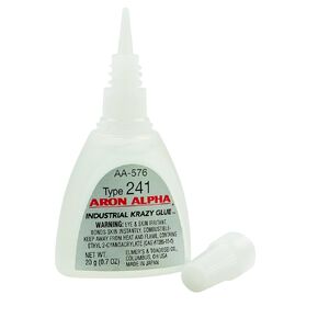 Aron Alpha Type 241 (40 cps viscosity) Regular Set Instant Adhesive 20 g (0.7 oz) Bottle