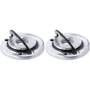 2Pcs Angle Grinder Flange Nuts with 5/8-11 Inch Thread, Quick Change Grinder Flange Locking Nut Metal Angle Grinder Nut for Replacement/Fixing Cutting Discs