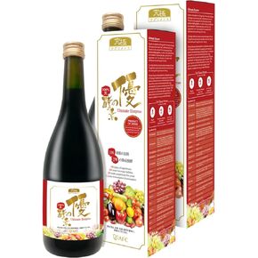 AFC Japan Digestive Ultimate Enzyme Drink -100% Pure 106 Types Vegetables & Fruits Extract, Boost Metabolism, Immunity, Revitalize, Detox, Smooth Bowel, Gas, Bloating & Constipation Relief, 720mlx2
