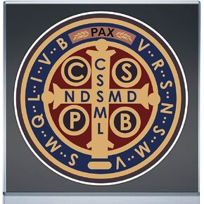 Saint Benedict Medallion San Benito Medalla Vinyl Decal Car Truck SUV Waterproof (5.8"x5.8")