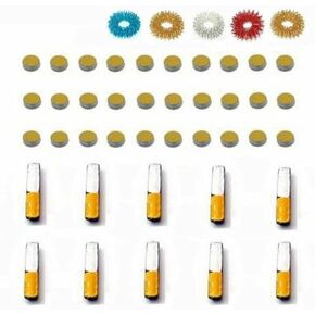 HPS Sujok Therapy Acupressure (30 Byol Point + 10 Bar) Magnets +5 Sujok Rings