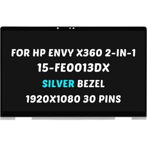 استبدال لشاشة HP Envy x360 2-in-1 15-fe LCD 15-fe0000 15-fe0xxx 15-fe0023dx 15-fe0013dx 15-fe0053dx 15-fe0097nr 1920x1080 15.6 بوصة لوحة عرض شاشة LED (للإطار الفضي غير OLED فقط) in Kuwait