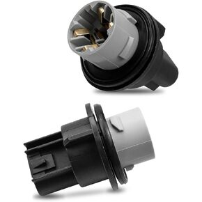 2 Pcs Car Turn Signal Light Bulb Socket Replace 68191950AA Fit for Jeep Grand Cherokee 2011 2012 2013 2014 2015 2016 2017, Parking Lamp Bulb Plug Sockets