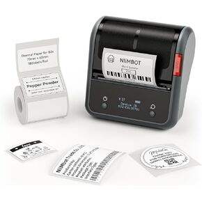 NIIMBOT B3S Label Maker Machine,3 Inch Thermal Label Printer,Portable Bluetooth Printer for Barcode Address Labeling Good Choice for Home Office and Small Business