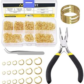170Pcs 5 Sizes Lobster Claw Clasps with Open Jump Rings, 10/12/14/16/18MM Zinc Alloy Lobster Claw Clasps for Bracelet Necklace Jewelry Making (Silver)