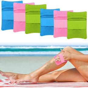 6PCS Sand Removal Bag,Sand Remover for Beach,Beach Accessories, Brush Beach Vacation Camping Essentials