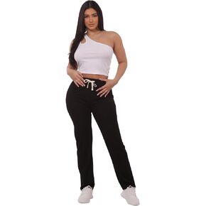 ShoSho Womens High Waist Yoga Flare & Wide Leg Pants Lounge Bottom Buttery Soft Pants
