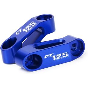 Motorcycle Rearview Mirror Risers Extenders Adapter Kit Compatible With Honda CT125 Trail 125 2020 2021 2022 2023 2024 | CT 125 Trail125 Accessories Brackets (black)