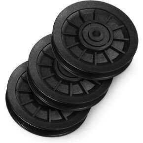 Vaguelly Pulley Cable Replacement for Home Gym Marcy Home Gym Replacement Parts Gym Pulley Wheel Pulley Wheels Abration Bearing Pulley Wheel Pulley for Gym Equipment Two Wheels Fitness